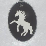 Plastic Horse Pendant1